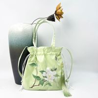 Women's Medium Cotton And Linen Flower Ethnic Style Embroidery String Crossbody Bag sku image 11