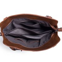 Women's Large Pu Leather Solid Color Vintage Style Zipper Bag Sets Tote Bag main image 3