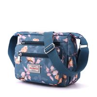 Women's Mini Nylon Flower Classic Style Zipper Crossbody Bag main image 6