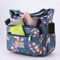 Women's Mini Nylon Flower Classic Style Zipper Crossbody Bag main image 5