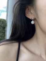 1 Pair Simple Style Heart Shape Plating Sterling Silver Drop Earrings main image 3