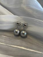 1 Pair Simple Style Heart Shape Plating Sterling Silver Drop Earrings sku image 2