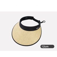 Unisex Casual Beach Solid Color Flat Eaves Sun Hat sku image 3