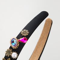 Women's Casual Modern Style Classic Style Color Block Alloy Inlay Rhinestones Hair Band main image 4