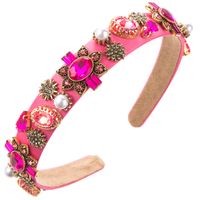 Women's Casual Modern Style Classic Style Color Block Alloy Inlay Rhinestones Hair Band sku image 3
