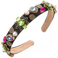 Women's Casual Modern Style Classic Style Color Block Alloy Inlay Rhinestones Hair Band sku image 4