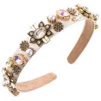 Women's Casual Modern Style Classic Style Color Block Alloy Inlay Rhinestones Hair Band sku image 5