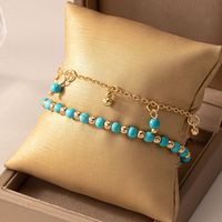 Vacation Color Block Alloy Plastic Women's Anklet main image 4
