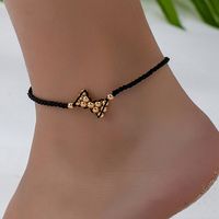 Elegant Bow Knot Plastic Women's Anklet sku image 1