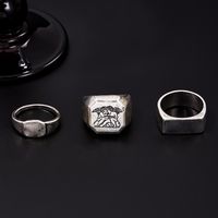 Hip-Hop Retro Angel Alloy Irregular Carving Men's Jewelry Set main image 1