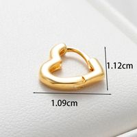 1 Piece Casual French Style Heart Shape Butterfly Bow Knot Chain Inlay Copper Zircon Earrings Ear Studs main image 4