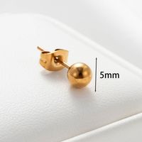 1 Piece Casual French Style Simple Style Round Copper Cartilage Earrings main image 2