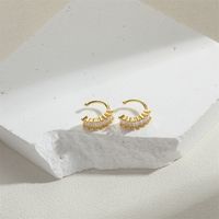 1 Pair Simple Style Solid Color Chain Hollow Out Copper 14K Gold Plated Ear Cuffs main image 5
