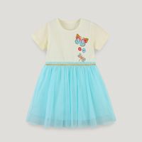 Princess Cute Flower Butterfly Cotton Polyester Girls Dresses main image 1