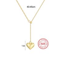 Sterling Silver 14K Gold Plated IG Style Shiny Inlay Star Heart Shape Shell Zircon Pendant Necklace main image 2