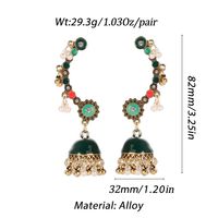 1 Pair Retro Classic Style Solid Color Inlay Zinc Alloy Pearl Zircon Drop Earrings main image 5