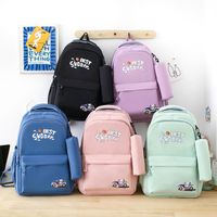 Waterproof 20 Inch Cartoon Letter Casual School School Backpack main image 6