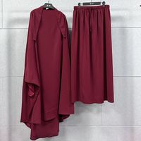 Daily Women's Vintage Style Solid Color Polyester Skirt Sets Skirt Sets main image 1
