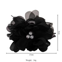 Women's Cute Lady Modern Style Flower Arylic Artificial Pearl Gauze Flowers Hair Claws main image 2