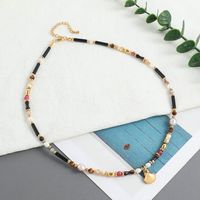 Vacation Sweet Classic Style Geometric Shell Natural Stone Freshwater Pearl Women's Pendant Necklace main image 4
