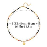 Vacation Sweet Classic Style Geometric Shell Natural Stone Freshwater Pearl Women's Pendant Necklace main image 2
