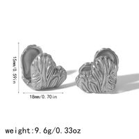 1 Pair Classical Retro Cool Style Circle Heart Shape Polishing 304 Stainless Steel 18K Gold Plated Earrings main image 3