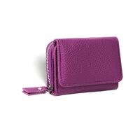 Women's Solid Color Pu Leather Zipper Wallets sku image 8