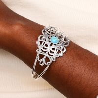 Fairy Style Geometric 201 Stainless Steel Hollow Out Women's Bangle main image 1