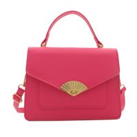 Women's Medium Pu Leather Solid Color Vintage Style Classic Style Square Flip Cover Crossbody Bag sku image 2