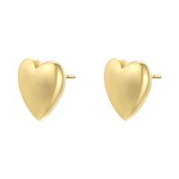 1 Pair Casual Vintage Style Simple Style Pentagram Heart Shape Plating Copper Drop Earrings Ear Studs sku image 1