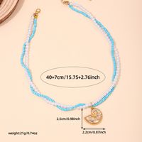 Marine Style Conch Plastic Zinc Alloy Beaded Women's Necklace main image 2