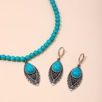Classical Color Block Synthetic Resin Alloy Beaded Women's Jewelry Set main image 4