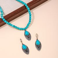 Classical Color Block Synthetic Resin Alloy Beaded Women's Jewelry Set main image 5