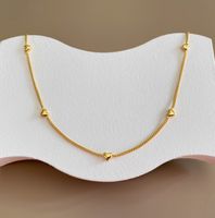 Edelstahl 304 18 Karat Vergoldet Feenhafter Stil Dame Koreanische Art Herzform Halskette main image 6