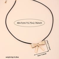 Wholesale Jewelry IG Style Bow Knot 201 Stainless Steel Necklace main image 2