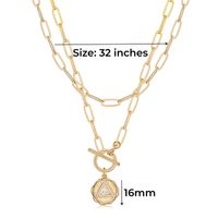 Copper 14K Gold Plated IG Style Casual Classic Style Plating Inlay Cross Star Butterfly Zircon Pendant Necklace main image 4