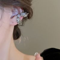 1 Piece Casual Elegant Lady Butterfly Inlay Copper Zircon Ear Cuffs main image 4