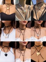 Fashion Oval Alloy Wax Line 18k Gold Plated Women's Choker main image 1