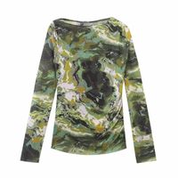 Daily Beach Women's British Style Abstract Polyester Printing Skirt Sets Skirt Sets main image 6