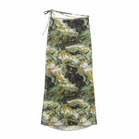 Daily Beach Women's British Style Abstract Polyester Printing Skirt Sets Skirt Sets main image 3