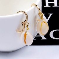 1 Pair IG Style Shell Shell Drop Earrings main image 4