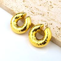 1 Pair Simple Style Cool Style Solid Color Plating Stainless Steel Earrings sku image 6