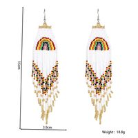Casual Vacation Rainbow Glass Women's Drop Earrings 1 Pair main image 2