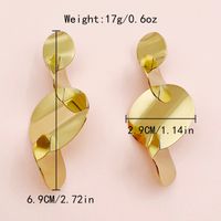 1 Pair Casual Tropical Classic Style Round Patchwork Plating Three-dimensional 304 Stainless Steel Gold Plated Drop Earrings sku image 1