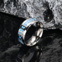 Hip-Hop Retro Geometric Titanium Steel Plating Gold Plated Men's Rings sku image 5