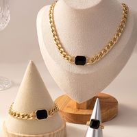 Classic Style Geometric 201 Stainless Steel Women's Jewelry Set main image 4