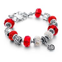 Style Classique Forme De Cœur Plaqué Or Strass Zircon Alliage Zinc De Gros Bracelet sku image 2