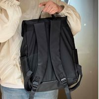 Waterproof 20 Inch Solid Color Casual Daily Laptop Backpack main image 2