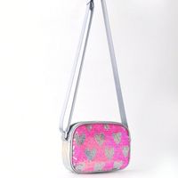 Women's Medium Pu Leather Heart Shape Cute Square Zipper Crossbody Bag main image 5