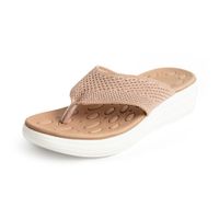 Women's Casual Solid Color Round Toe Flip Flops sku image 7